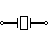 krystal oscilátor symbol